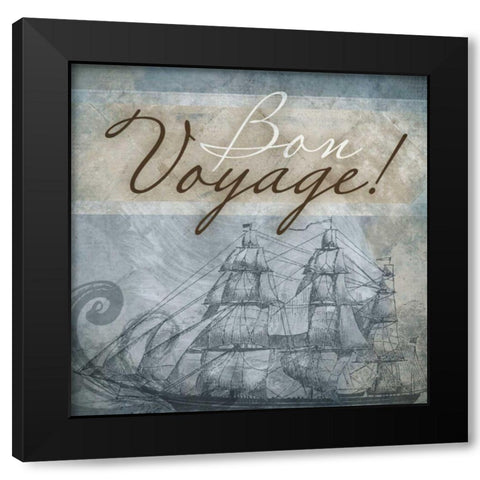 Coastal Inspiration IV Black Modern Wood Framed Art Print by Beth Anne Creative