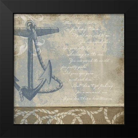 Coastal Inspiration VI Black Modern Wood Framed Art Print by Beth Anne Creative