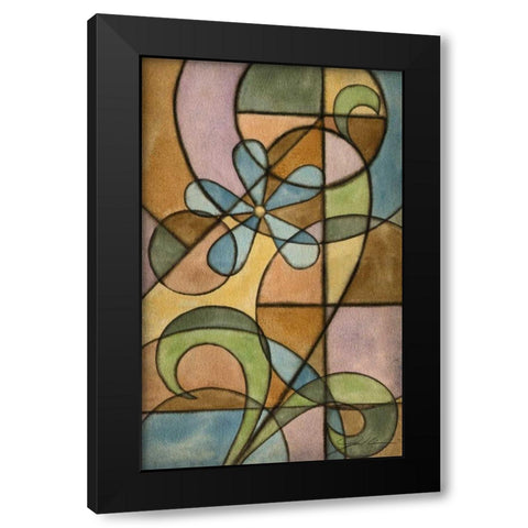 Craftsman Flower I Black Modern Wood Framed Art Print with Double Matting by Higby, Jason