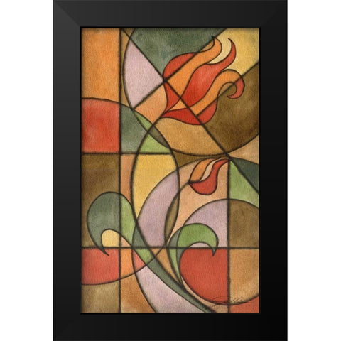 Craftsman Flower II Black Modern Wood Framed Art Print by Higby, Jason