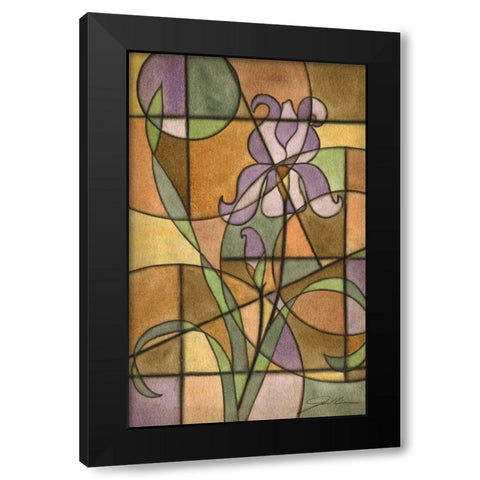 Craftsman Flower III Black Modern Wood Framed Art Print by Higby, Jason