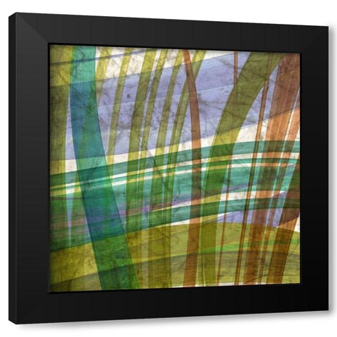 Paintstroke Tile II Black Modern Wood Framed Art Print by Higby, Jason