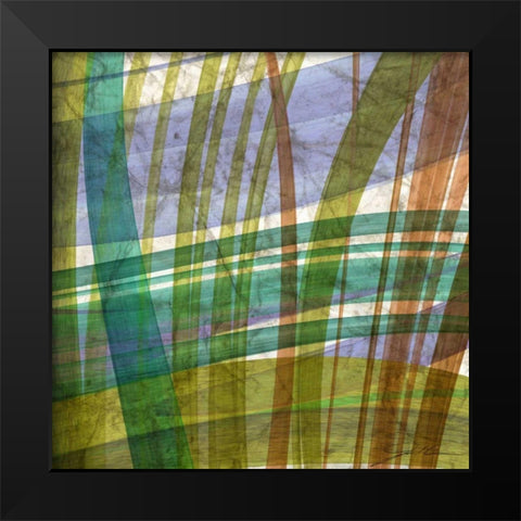 Paintstroke Tile II Black Modern Wood Framed Art Print by Higby, Jason