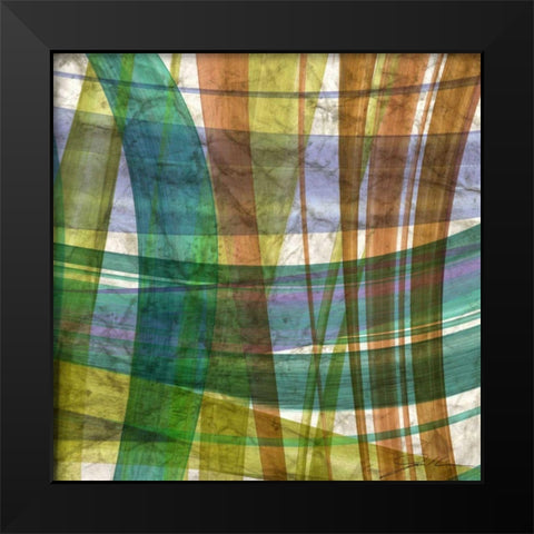 Paintstroke Tile III Black Modern Wood Framed Art Print by Higby, Jason