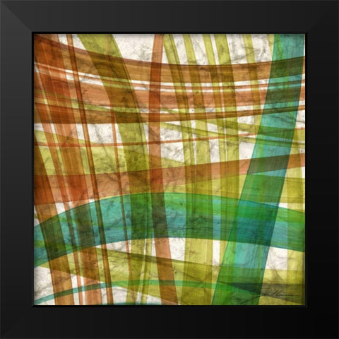 Paintstroke Tile IV Black Modern Wood Framed Art Print by Higby, Jason