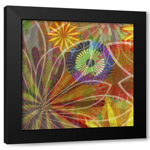 Fluoresce I Black Modern Wood Framed Art Print by Burghardt, James