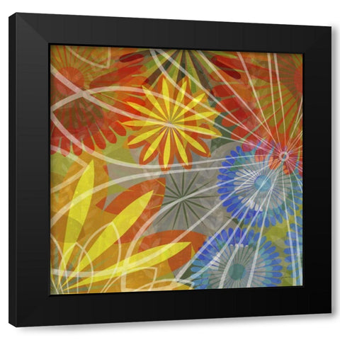 Fluoresce II Black Modern Wood Framed Art Print by Burghardt, James