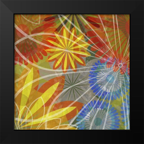 Fluoresce II Black Modern Wood Framed Art Print by Burghardt, James