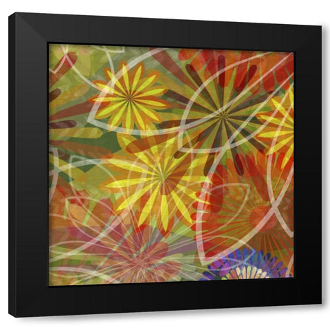 Fluoresce III Black Modern Wood Framed Art Print by Burghardt, James