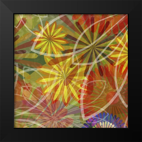 Fluoresce III Black Modern Wood Framed Art Print by Burghardt, James