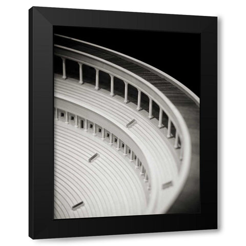Detail II Black Modern Wood Framed Art Print by Ling, Tang