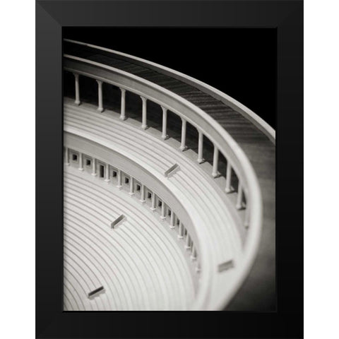 Detail II Black Modern Wood Framed Art Print by Ling, Tang
