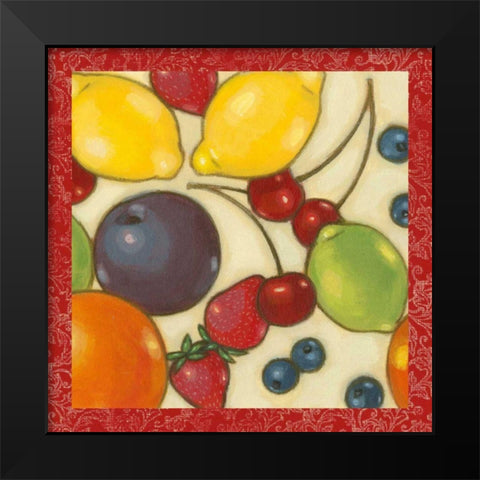 Fruit Medley I Black Modern Wood Framed Art Print by Wyatt Jr., Norman