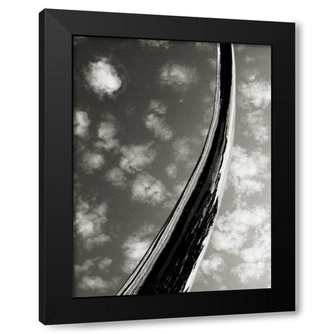 Sky Sculpture II Black Modern Wood Framed Art Print by Ling, Tang
