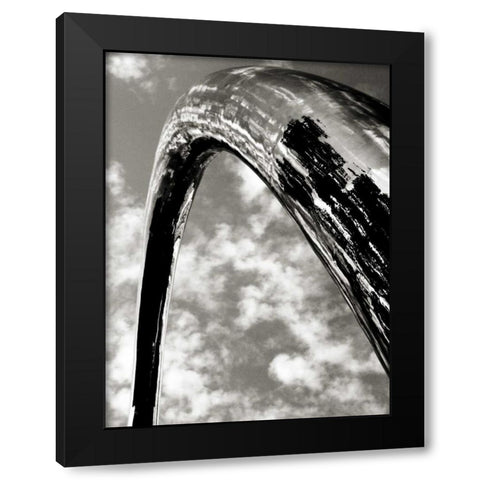 Sky Sculpture II Black Modern Wood Framed Art Print by Ling, Tang