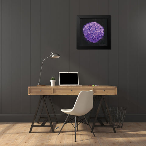 Vibrant Flower I Black Modern Wood Framed Art Print by Henry, Lola