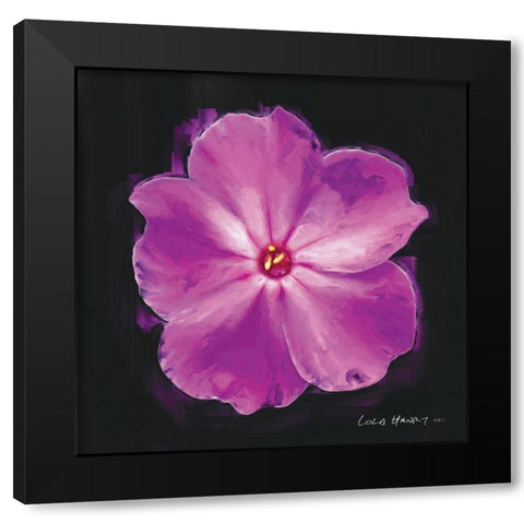 Vibrant Flower III Black Modern Wood Framed Art Print with Double Matting by Henry, Lola