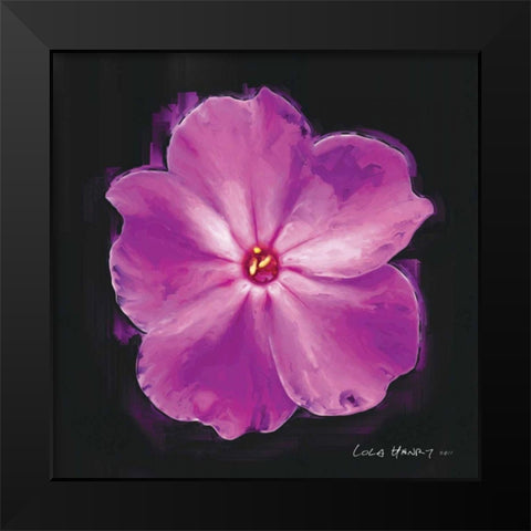 Vibrant Flower III Black Modern Wood Framed Art Print by Henry, Lola