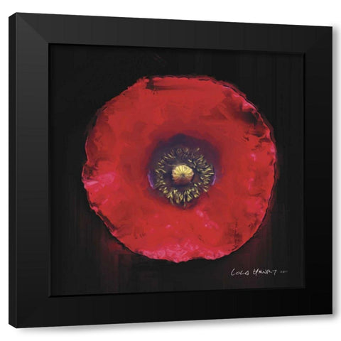 Vibrant Flower VII Black Modern Wood Framed Art Print by Henry, Lola