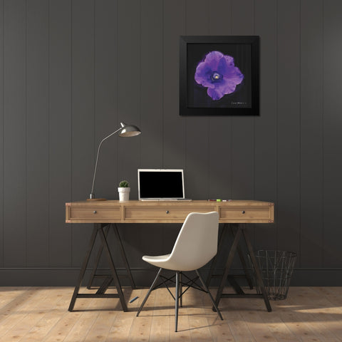 Vibrant Flower VIII Black Modern Wood Framed Art Print by Henry, Lola
