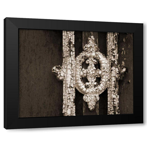 Ornament II Black Modern Wood Framed Art Print with Double Matting by Christensen, Jim