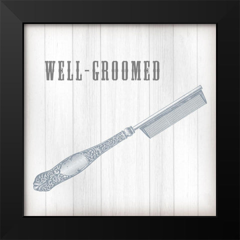 Barber Shop Quartet III Black Modern Wood Framed Art Print by Fagalde, Jarman