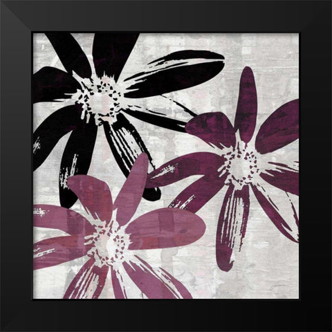 Bloomer Squares VII Black Modern Wood Framed Art Print by Burghardt, James