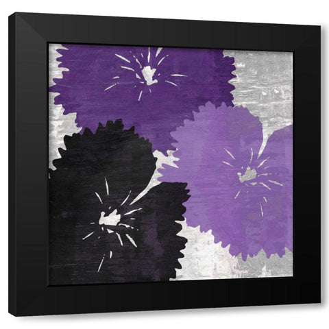 Bloomer Squares IX Black Modern Wood Framed Art Print by Burghardt, James