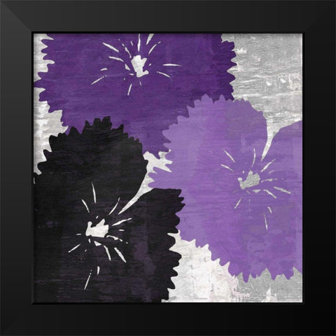 Bloomer Squares IX Black Modern Wood Framed Art Print by Burghardt, James