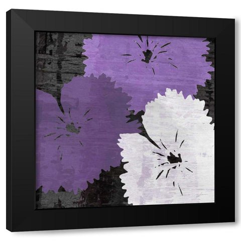Bloomer Squares X Black Modern Wood Framed Art Print with Double Matting by Burghardt, James