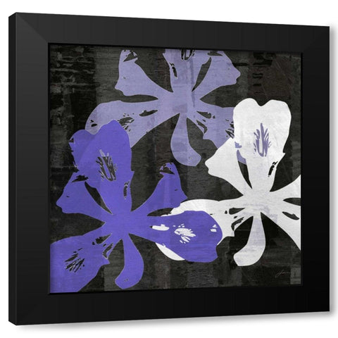 Bloomer Squares XII Black Modern Wood Framed Art Print by Burghardt, James