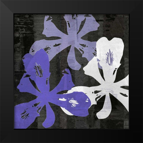 Bloomer Squares XII Black Modern Wood Framed Art Print by Burghardt, James