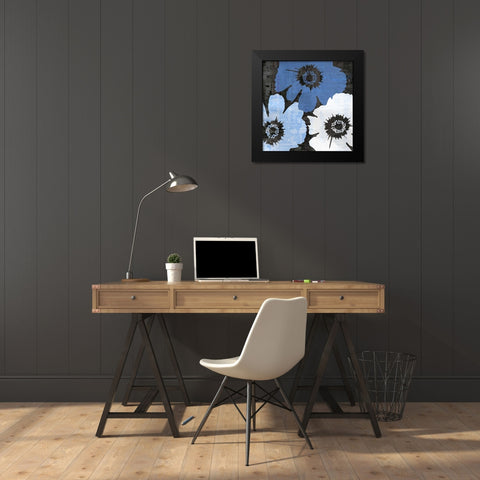 Bloomer Squares XIV Black Modern Wood Framed Art Print by Burghardt, James