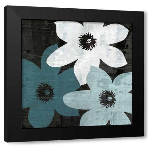 Bloomer Squares XVI Black Modern Wood Framed Art Print with Double Matting by Burghardt, James