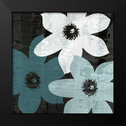 Bloomer Squares XVI Black Modern Wood Framed Art Print by Burghardt, James