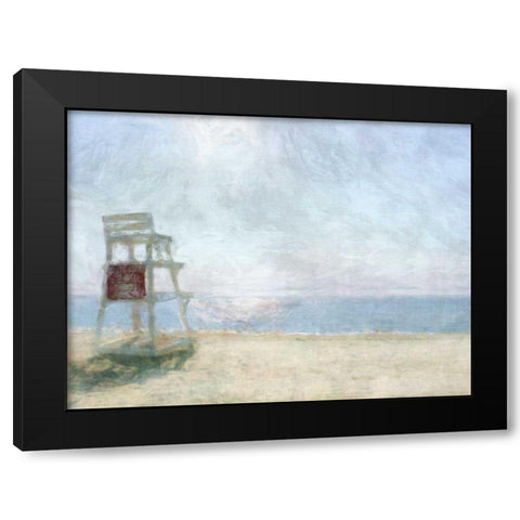 Beach Lookout I Black Modern Wood Framed Art Print with Double Matting by Bay, Noah