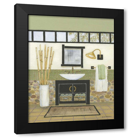 Retreat I Black Modern Wood Framed Art Print with Double Matting by Russell, Wendy