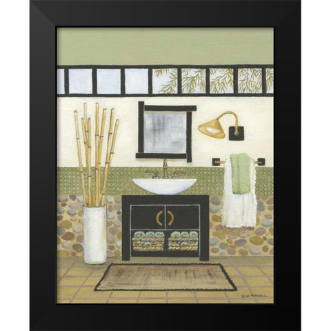 Retreat I Black Modern Wood Framed Art Print by Russell, Wendy