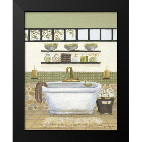 Retreat II Black Modern Wood Framed Art Print by Russell, Wendy