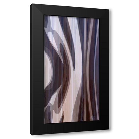Bentwood Panel I Black Modern Wood Framed Art Print by Burghardt, James