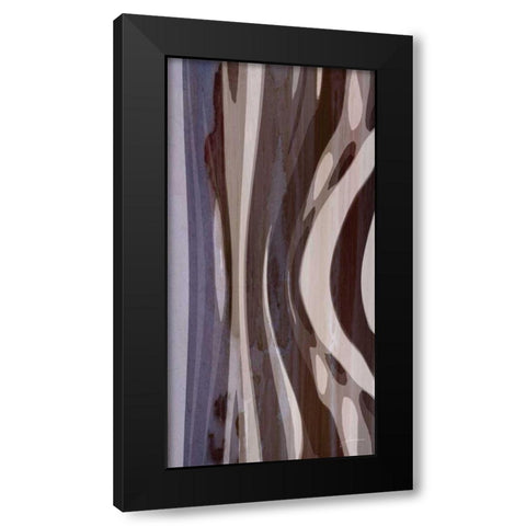 Bentwood Panel III Black Modern Wood Framed Art Print with Double Matting by Burghardt, James