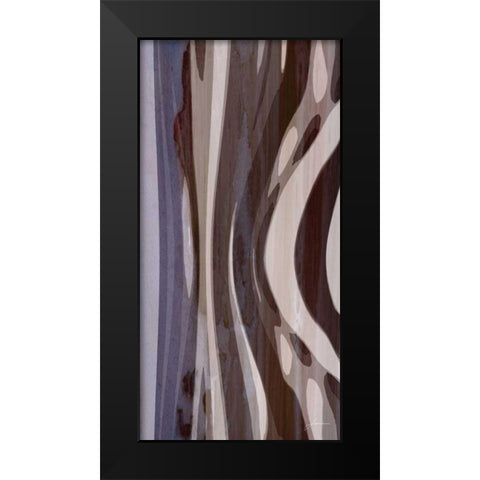 Bentwood Panel III Black Modern Wood Framed Art Print by Burghardt, James