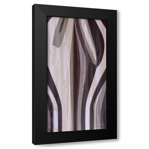Bentwood Panel V Black Modern Wood Framed Art Print by Burghardt, James