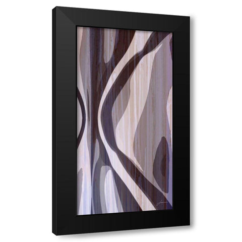 Bentwood Panel VI Black Modern Wood Framed Art Print by Burghardt, James