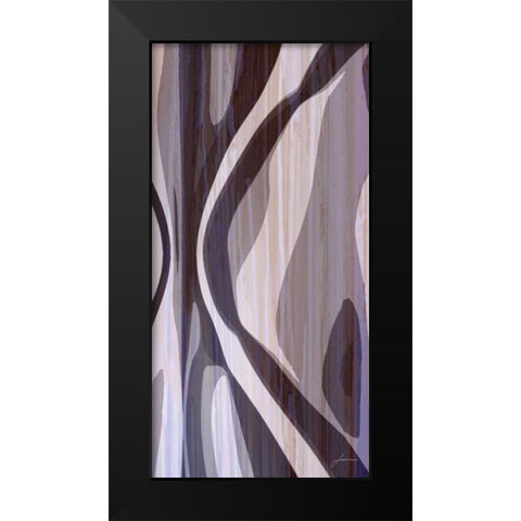 Bentwood Panel VI Black Modern Wood Framed Art Print by Burghardt, James