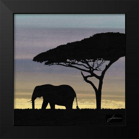 Savanna I Black Modern Wood Framed Art Print by Burghardt, James