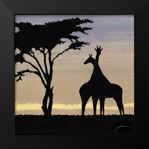 Savanna IV Black Modern Wood Framed Art Print by Burghardt, James