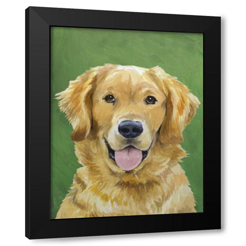 Dog Portrait-Golden Black Modern Wood Framed Art Print with Double Matting by Sands, Jill