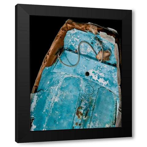 Wooden Rowboats I Black Modern Wood Framed Art Print by Perry, Rachel