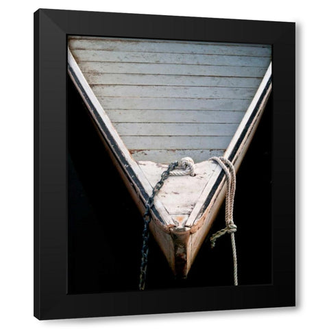 Wooden Rowboats II Black Modern Wood Framed Art Print with Double Matting by Perry, Rachel